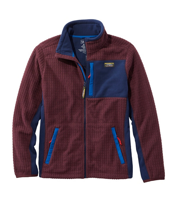 Mountain Classic Windproof Fleece Jacket, Burgundy Brown, large image number 0