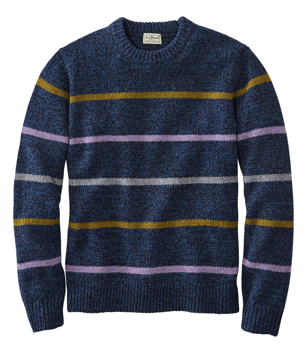 Men's Bean's Classic Ragg Wool Sweater, Crewneck, Stripe at L.L. Bean