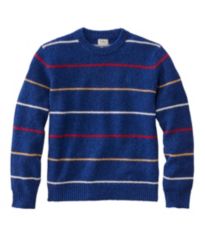 Men's L.L.Bean Classic Ragg Wool Sweater, Full-Zip Flannel-Lined Nautical Navy Xxxl, Lambswool Wool