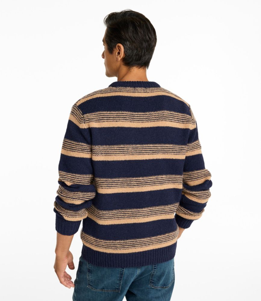 Men's Bean's Classic Ragg Wool Sweater, Crewneck, Stripe
