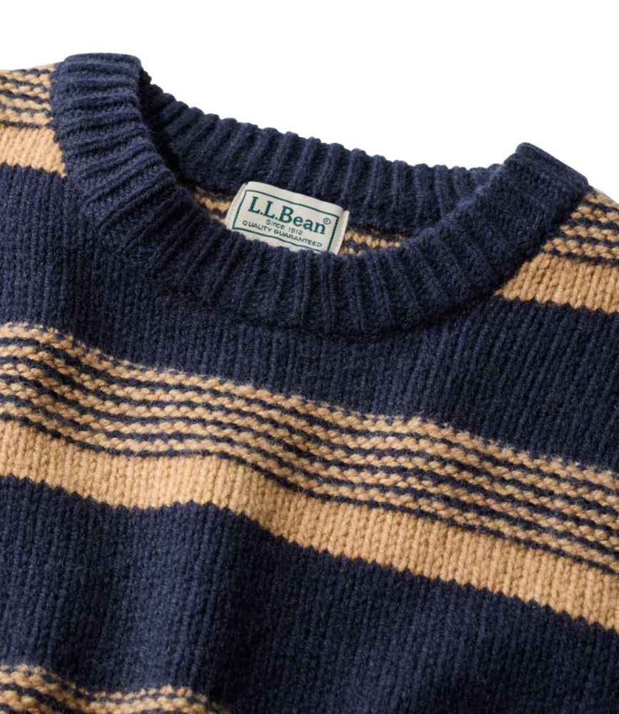 Men's Bean's Classic Ragg Wool Sweater, Crewneck, Stripe
