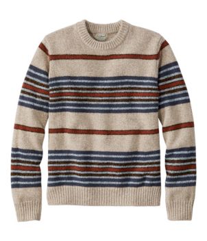 Men's Bean's Classic Ragg Wool Sweater, Crewneck, Stripe