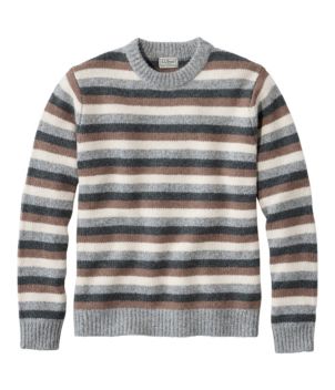 Men's Bean's Classic Ragg Wool Sweater, Crewneck, Stripe