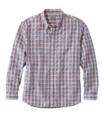 Men's Organic Cotton Seersucker Shirt, Long-Sleeve, Traditional Fit, Plaid
