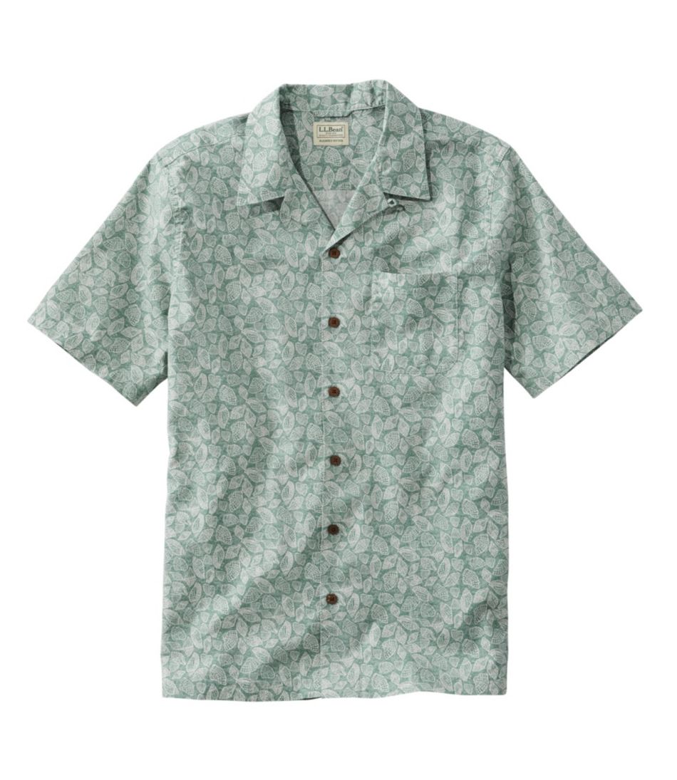 Men's Tropics Shirt Short Sleeve, Slightly Fitted Print, Regular ...