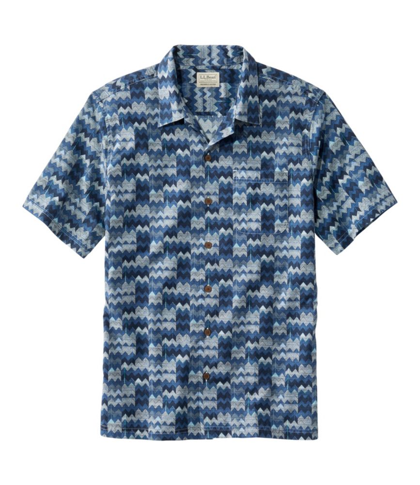 Men's Tropics Shirt Short Sleeve, Slightly Fitted Print, Regular