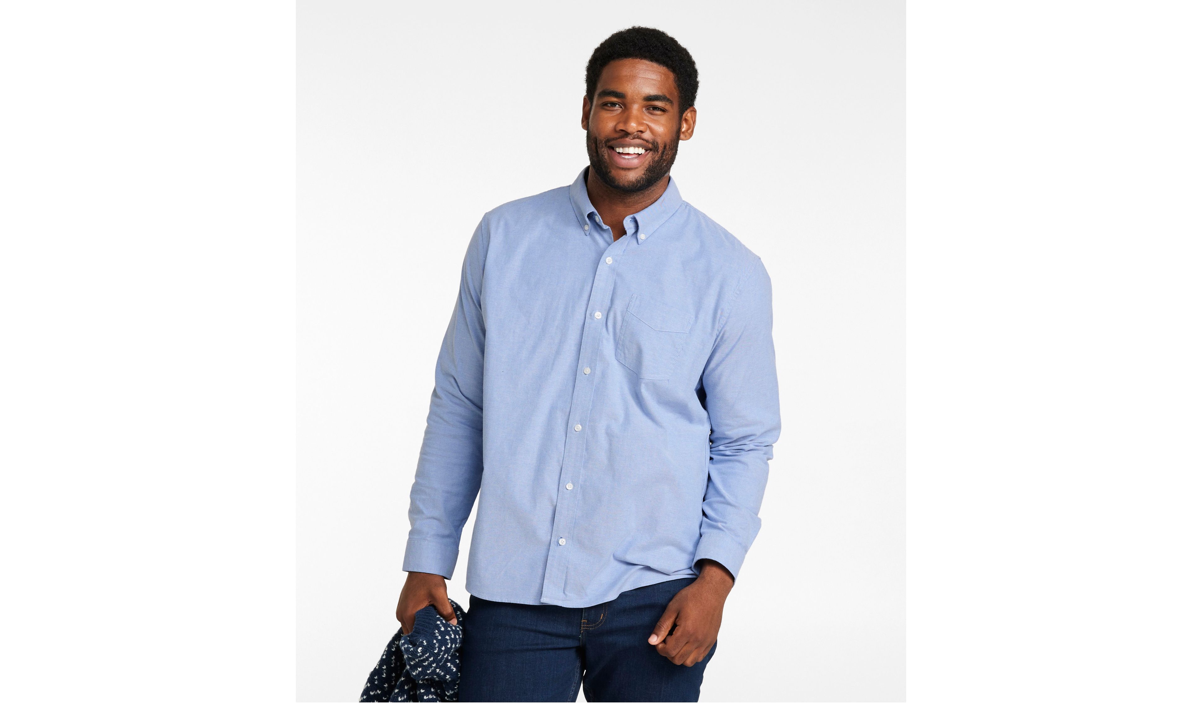 Men's Comfort Stretch® Oxford Shirt, Slightly Fitted