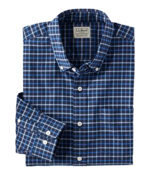 Men's Comfort Stretch® Oxford Shirt, Traditional Untucked Fit, Plaid