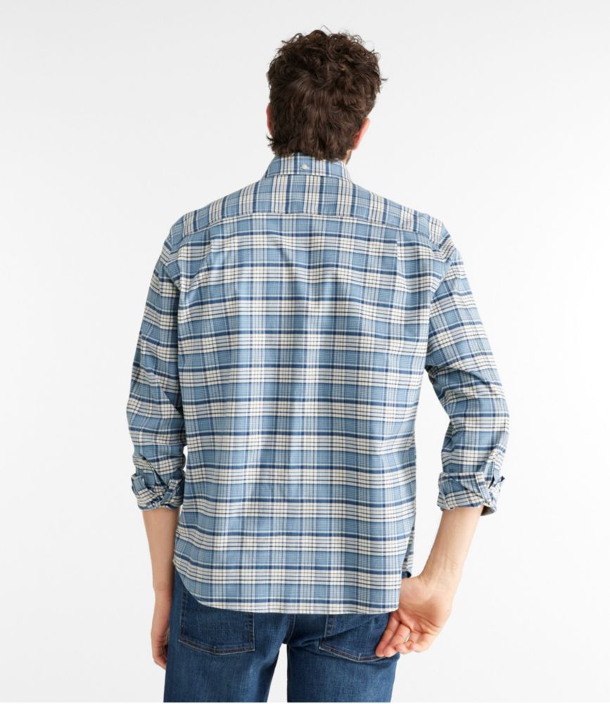 Men's Comfort Stretch® Oxford Shirt, Traditional Untucked Fit, Plaid