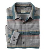 Men's Organic Flannel Shirt, Slightly Fitted, Stripe