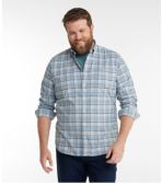 Men's Comfort Stretch Oxford Shirt, Slightly Fitted Untucked Fit, Plaid