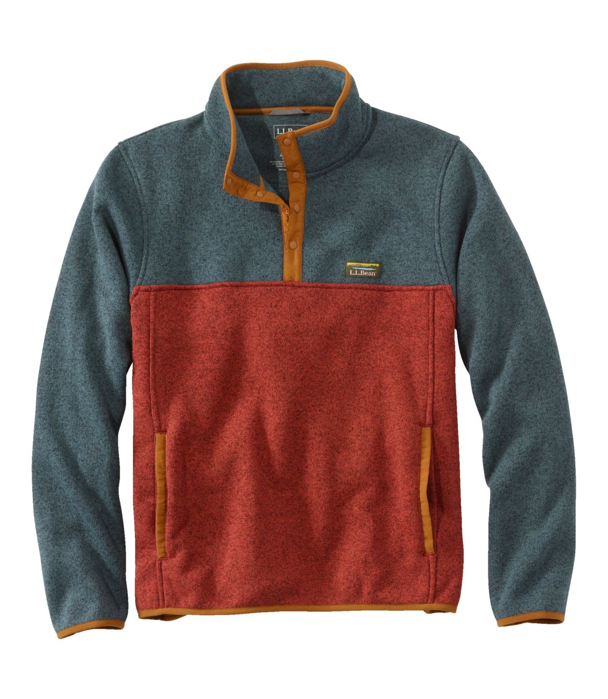 Men's L.L.Bean Sweater Fleece Pullover, Colorblock at L.L. Bean