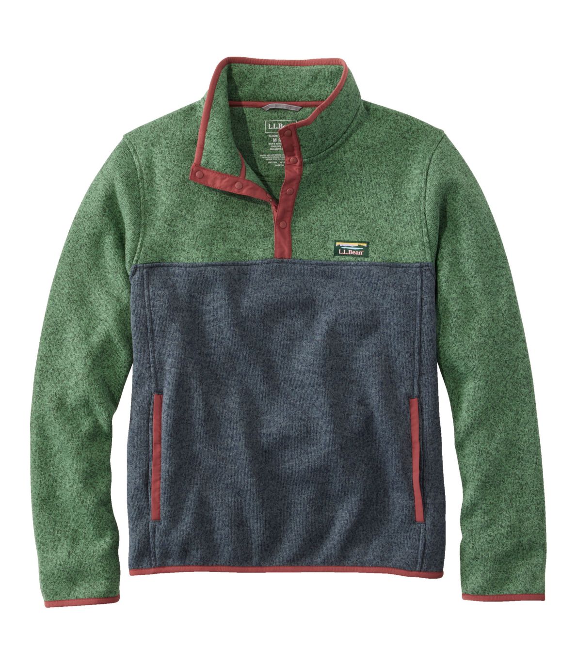 Men's L.L.Bean Sweater Fleece Pullover, Colorblock at L.L. Bean