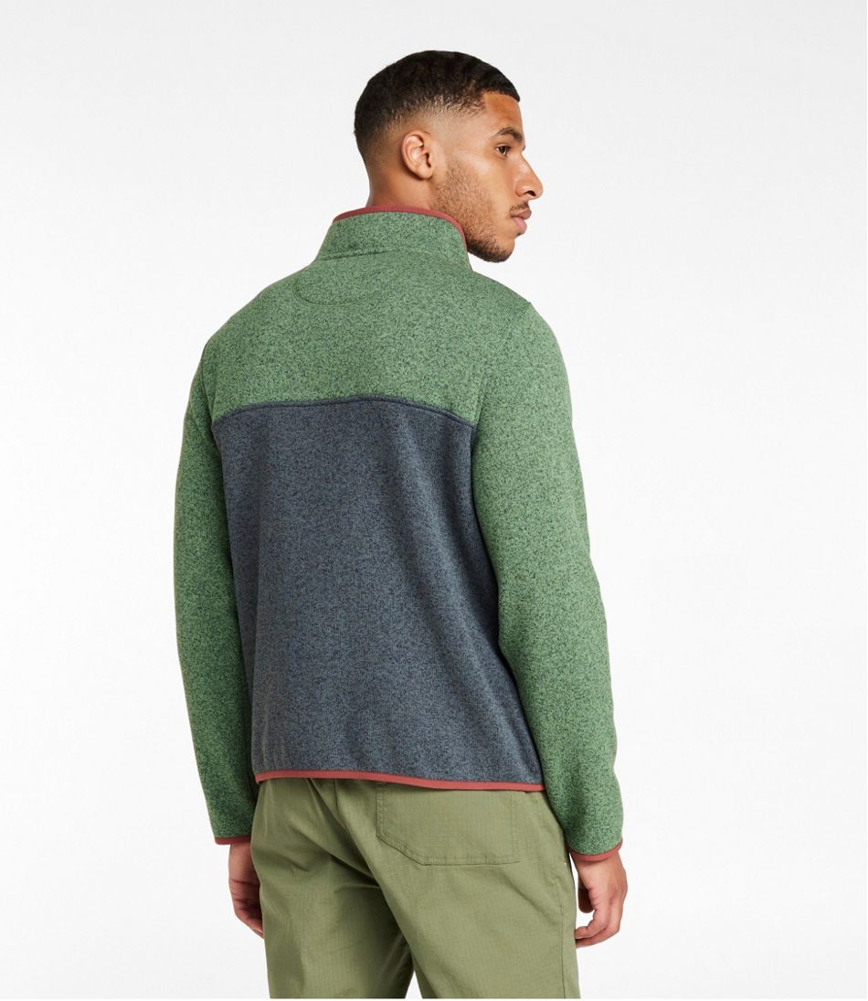 Men's L.L.Bean Sweater Fleece Pullover, Colorblock
