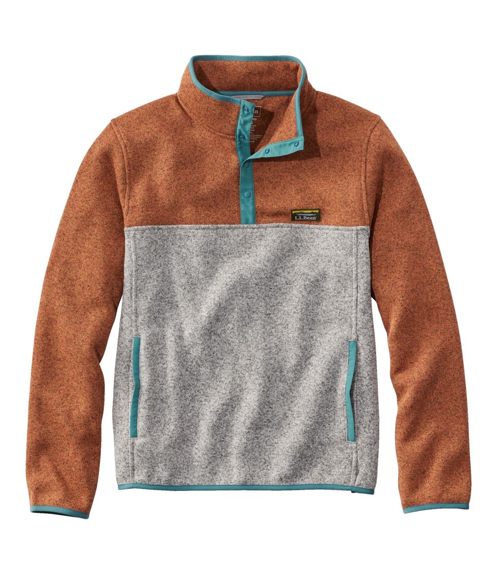 Men s L.L.Bean Sweater Fleece Pullover Colorblock at L.L. Bean