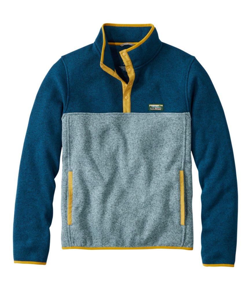 Blue fleece pullover best sale