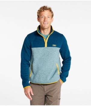 Men's L.L.Bean Sweater Fleece Pullover, Colorblock