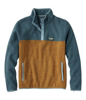 Men's L.L.Bean Sweater Fleece Pullover, Colorblock
