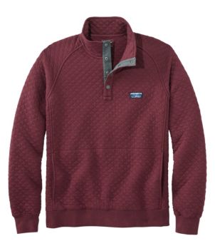 Men's Quilted Sweatshirt, Mockneck