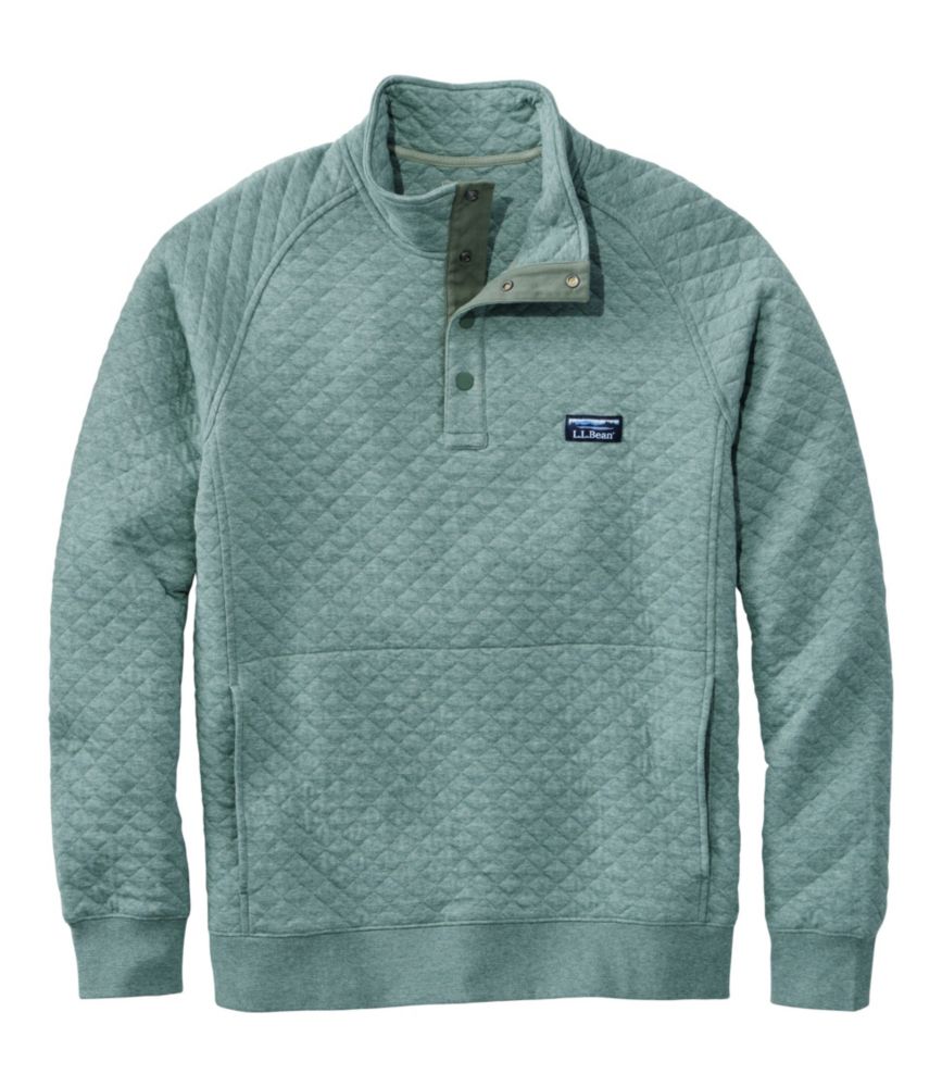 Men's Quilted Sweatshirt, Mockneck