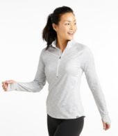 Women's Multisport Tech Tee, Quarter-Zip Long-Sleeve Print