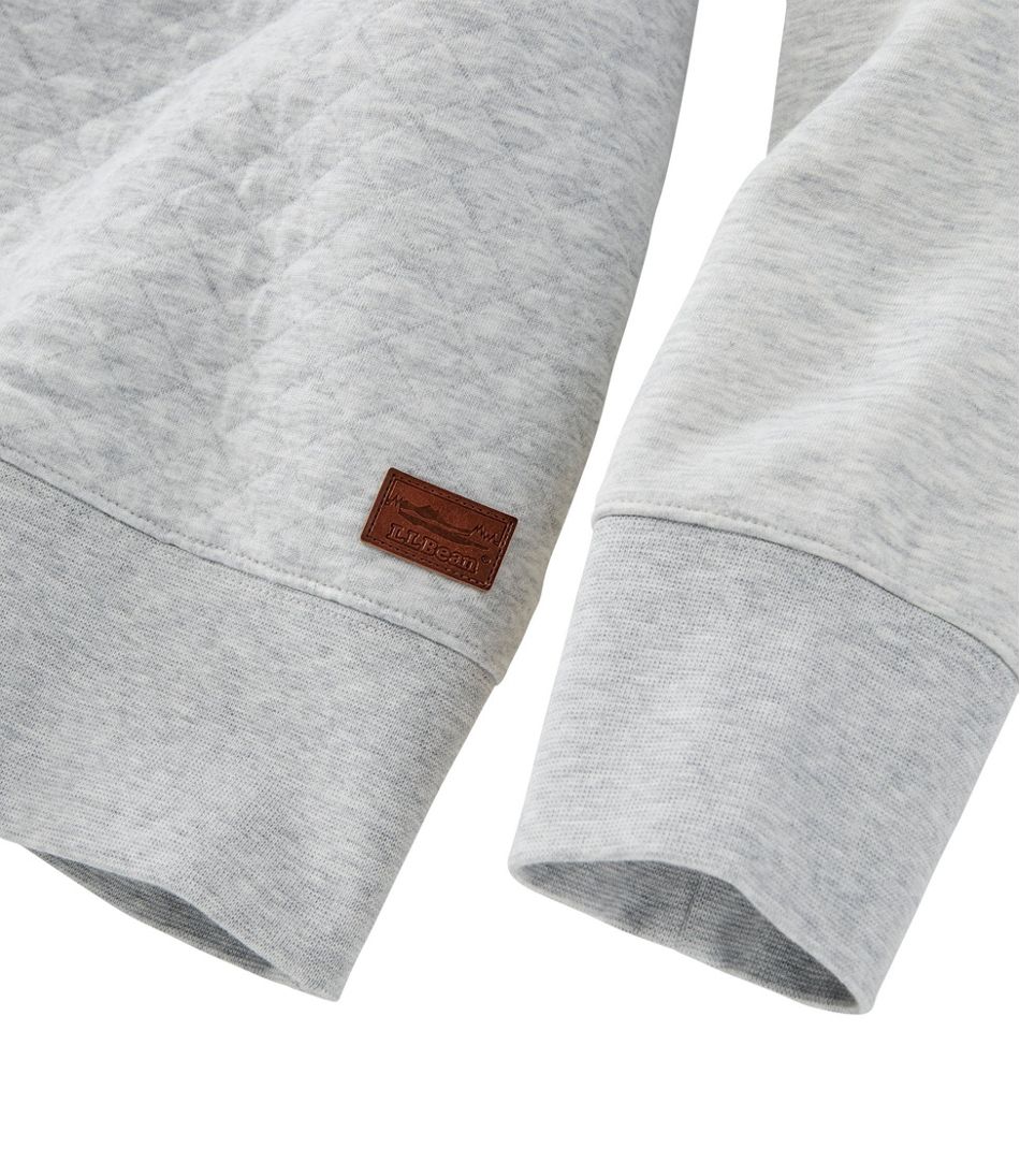 Women's Quilted Sweatshirt, Crewneck | Sweatshirts & Fleece at 