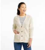 Women's Linen-Blend Sweater, Button-Front Cardigan