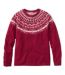 Color Option: Rustic Red Heather Fair Isle, $140