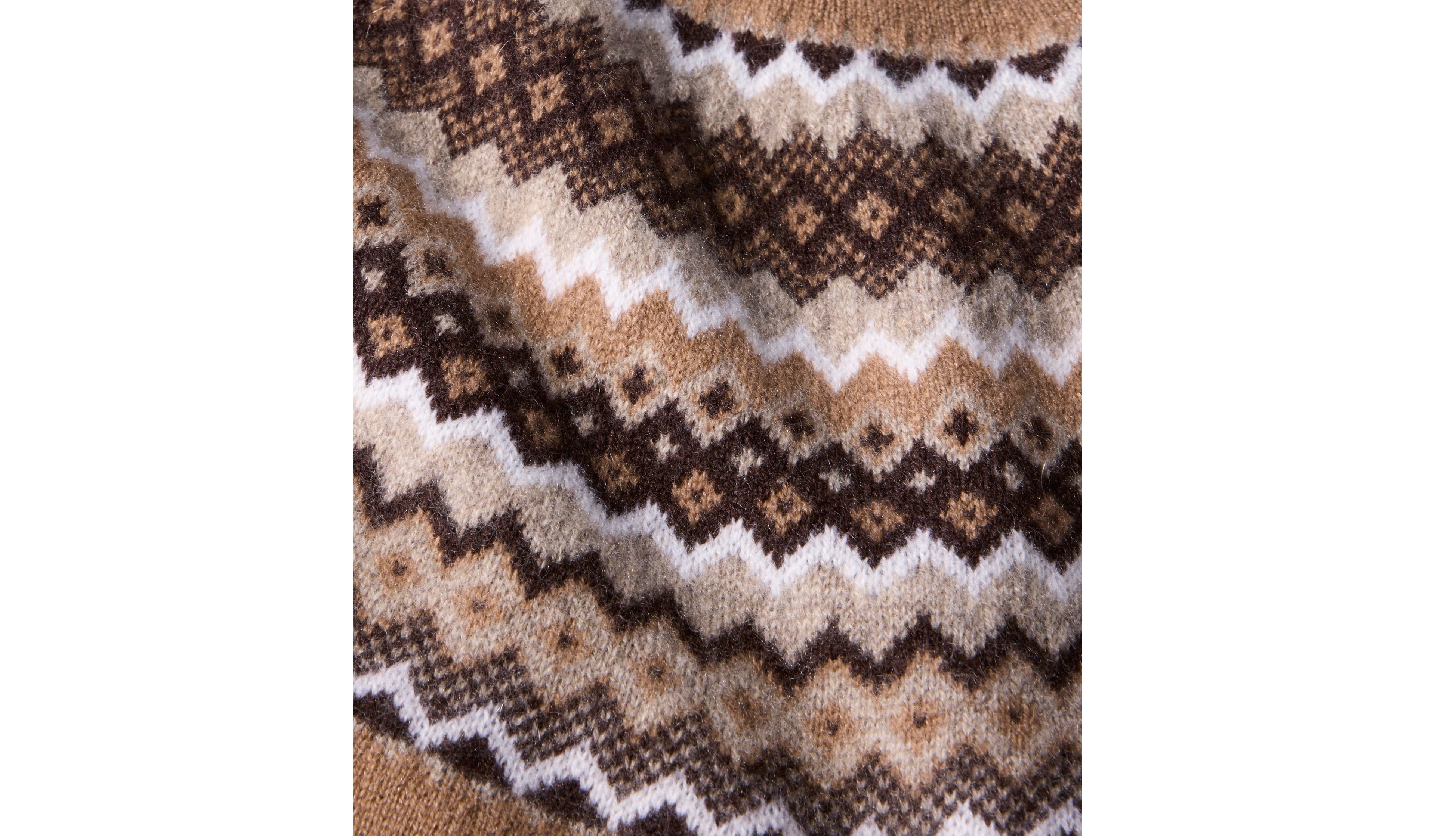 Women's Classic Cashmere Sweater, Crewneck Fair Isle