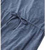 Women's Cotton/Tencel Slub Dress, Short-Sleeve Tie-Front