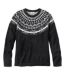 Color Option: Black Mid Heather Gray Fair Isle, $140