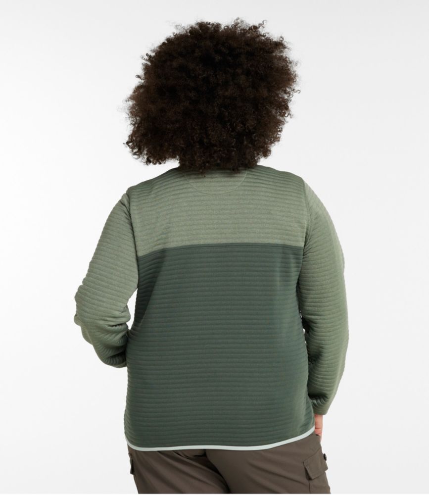 Women's Airlight Pullover, Colorblock, Faded Sage Heather/Shadow Green Heather, small image number 3