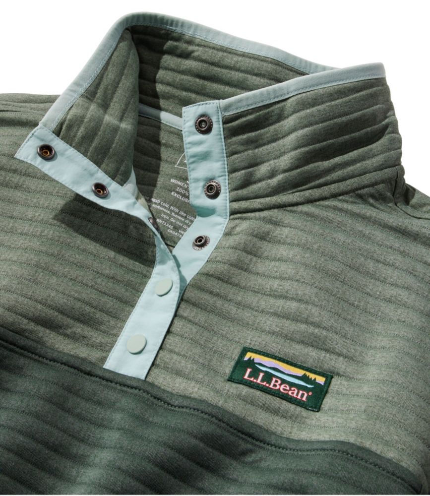 Women's Airlight Pullover, Colorblock, Silver Pine Heather/Shade Teal Heather, small image number 4