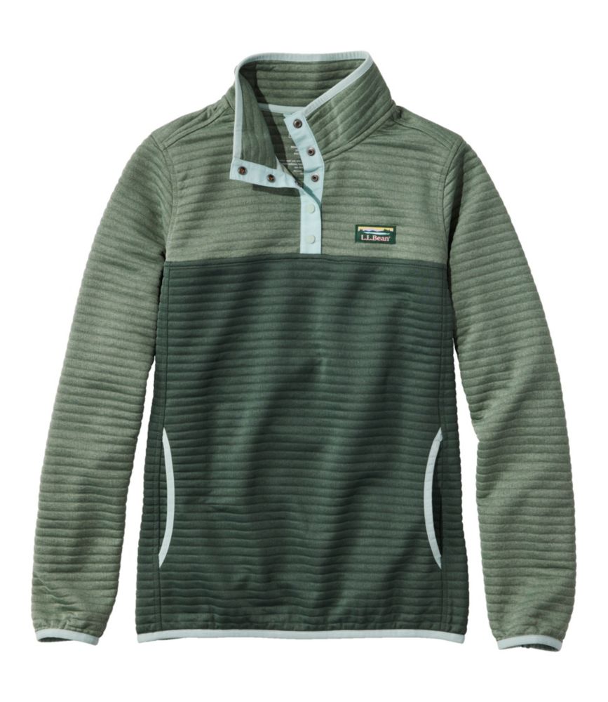 Women's Airlight Pullover, Colorblock, Faded Sage Heather/Shadow Green Heather, small image number 1