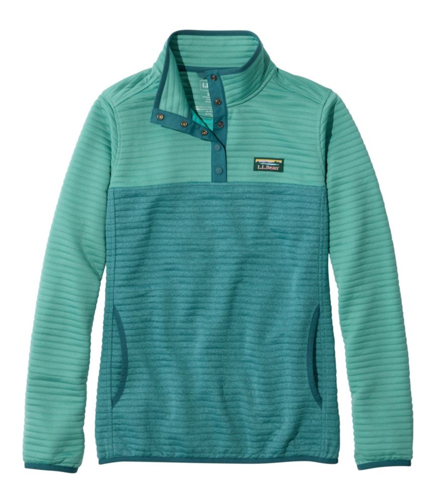 Women's Airlight Pullover, Colorblock, Silver Pine Heather/Shade Teal Heather, small image number 1