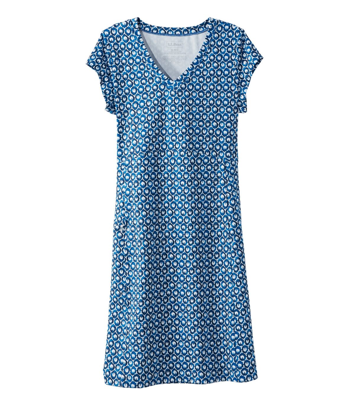 Women's Short-Sleeve Fitness Dress, Print