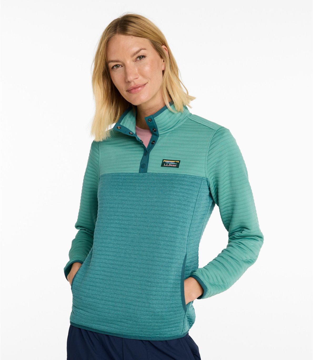Women's AirLight Pullover, Colorblock at L.L. Bean