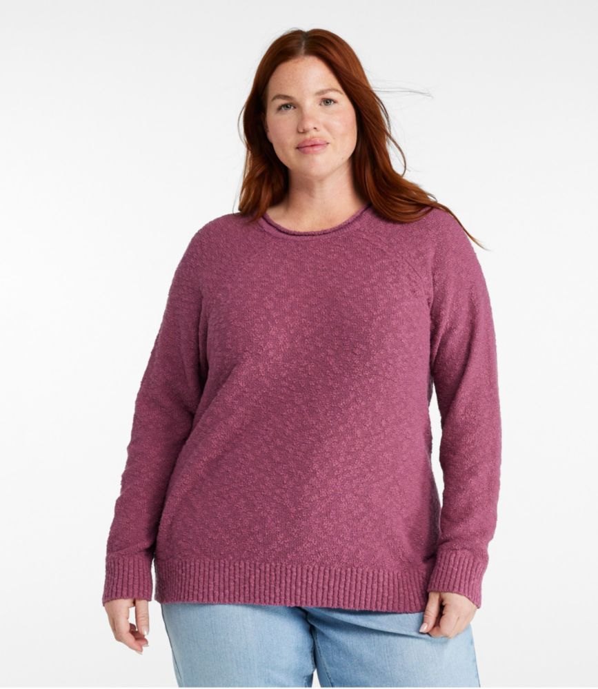 Women's Midweight Cotton Slub Rollneck Pullover, Classic Navy, small image number 2