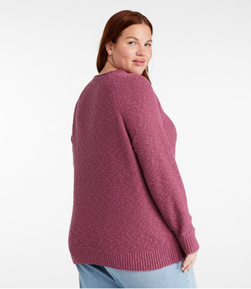 Women's Midweight Cotton Slub Rollneck Pullover, Classic Navy, small image number 3