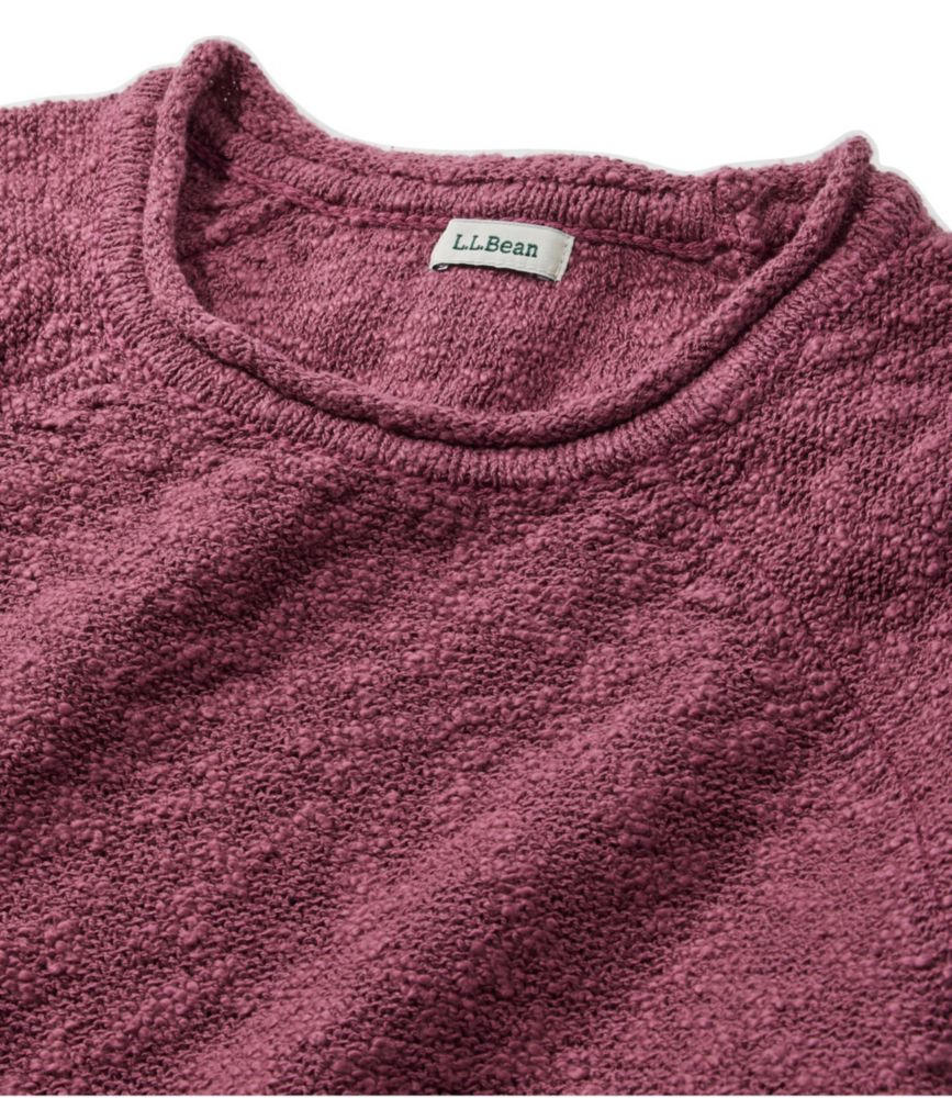 Women's Midweight Cotton Slub Rollneck Pullover, Classic Navy, small image number 4