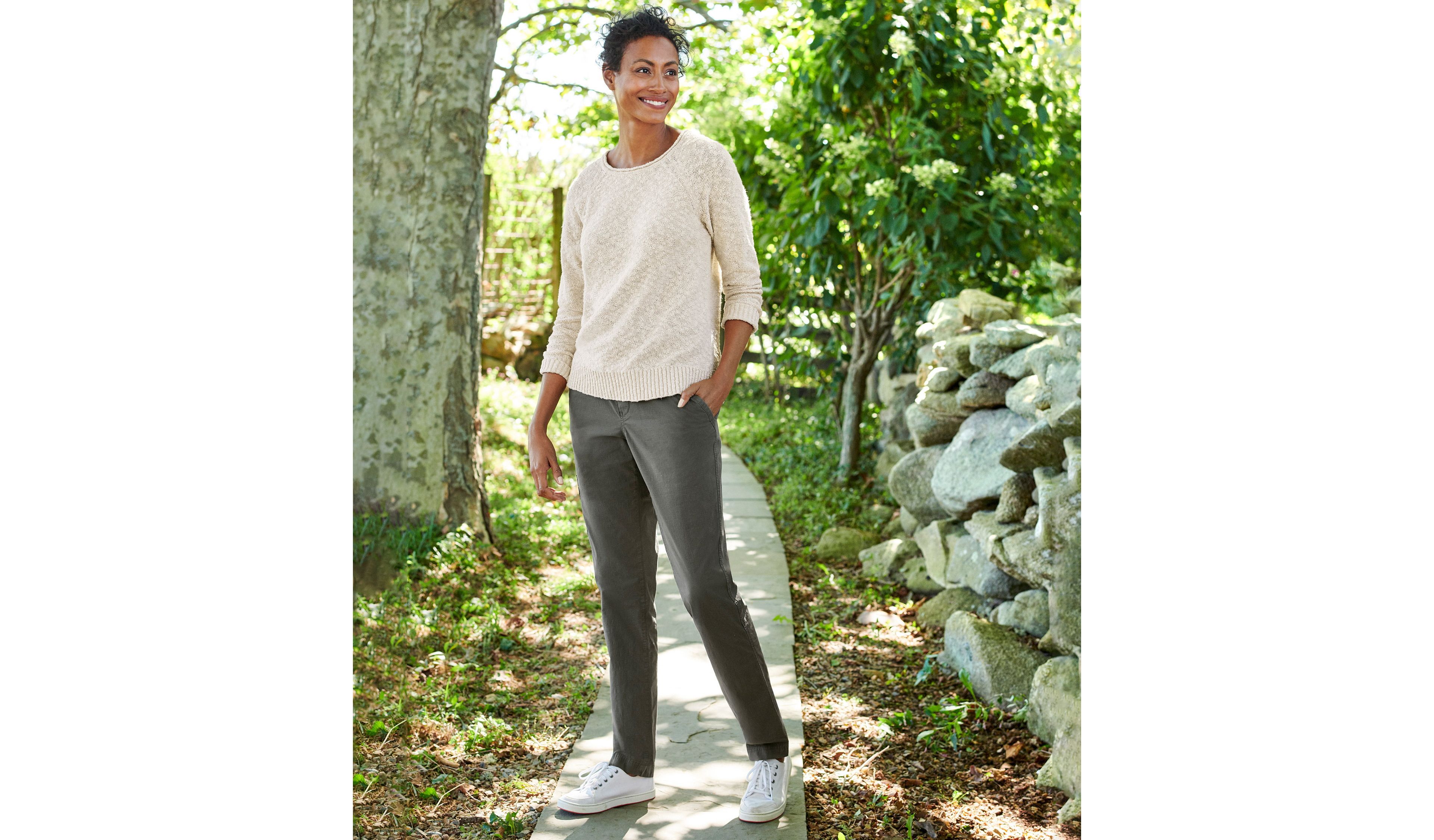 Women's Midweight Cotton Slub Rollneck Pullover