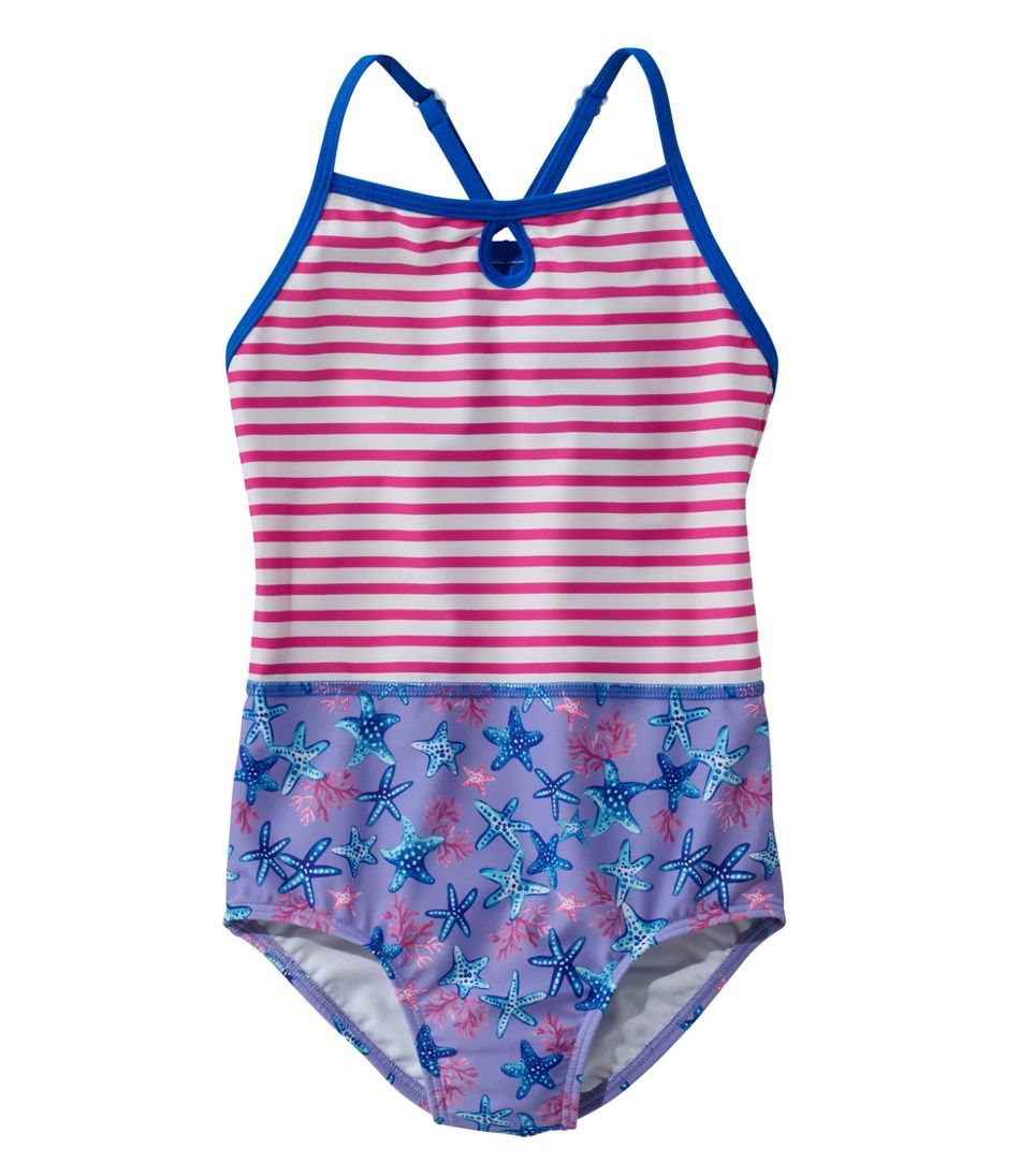 Girls' BeanSport Swimsuit, One-Piece, Print | Girls' at L.L.Bean