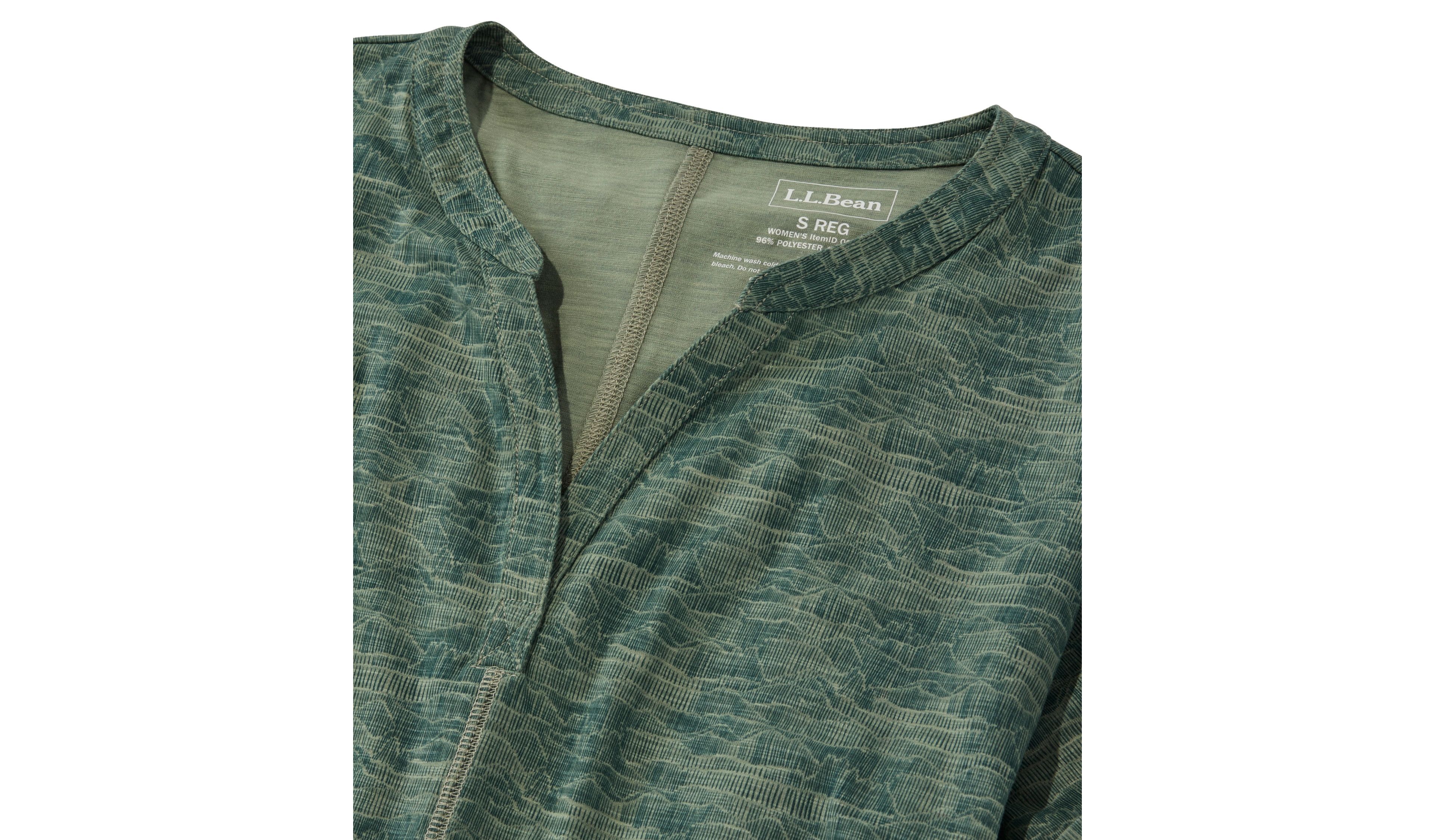 Women's Streamside Tee, Short-Sleeve Splitneck Print