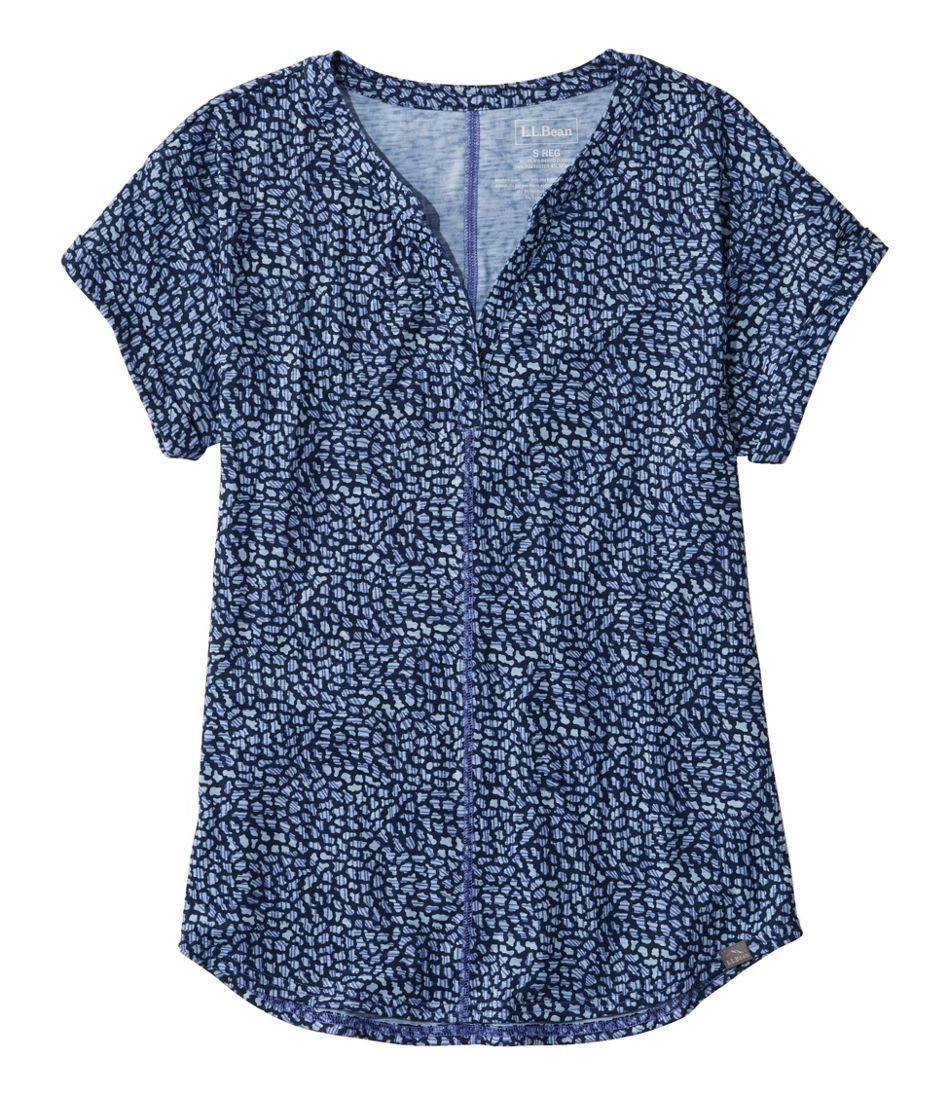 Women's Streamside Tee, Short-Sleeve Splitneck, Print | Tees & Knit ...