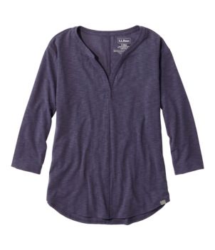 Women's Streamside Tee, Three-Quarter-Sleeve Splitneck