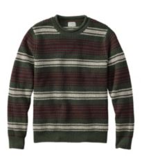 Men's Signature Cotton Fisherman Sweater, Crewneck, Fair Isle
