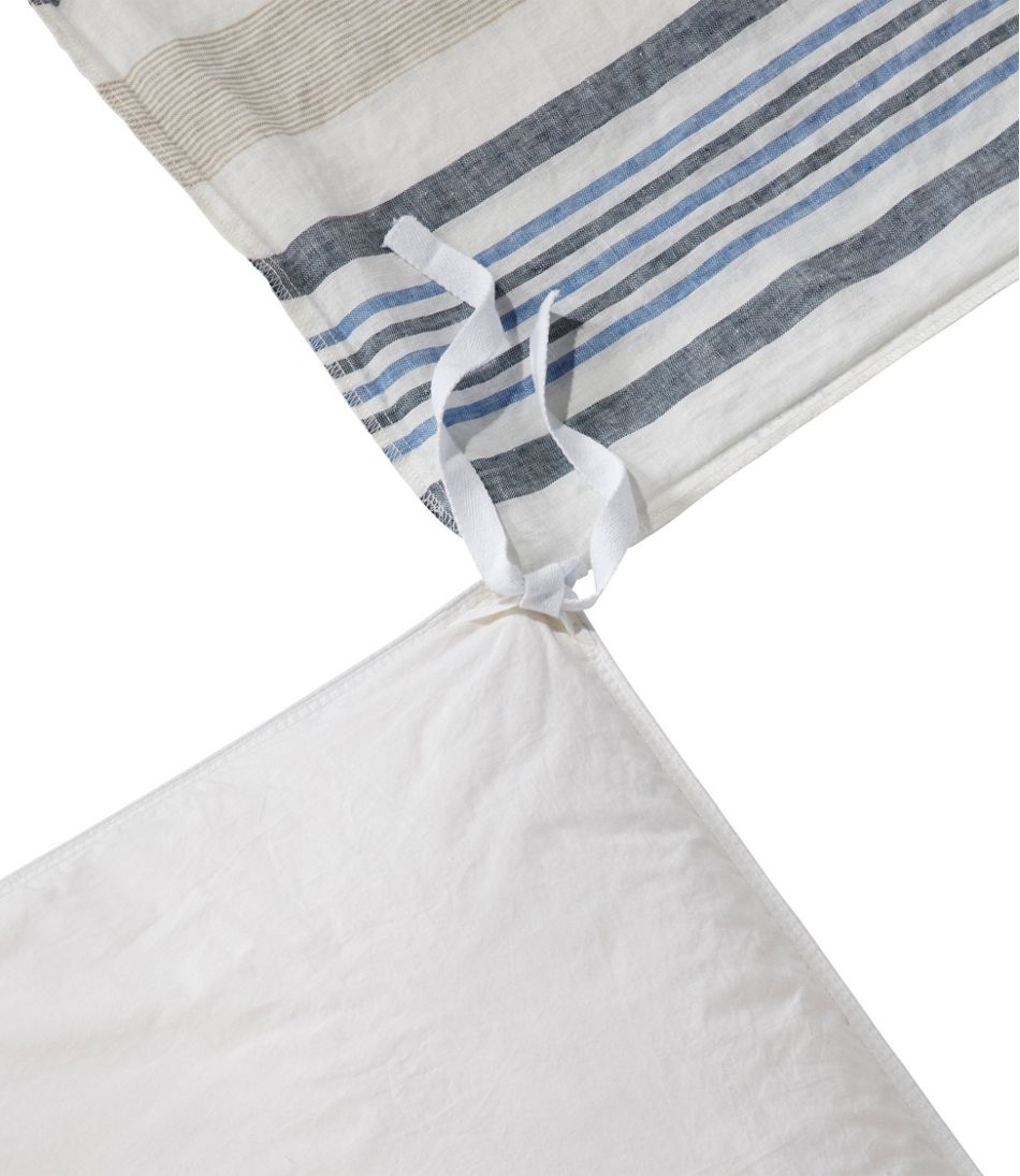 Sunwashed Linen Comforter Cover Collection, Stripe