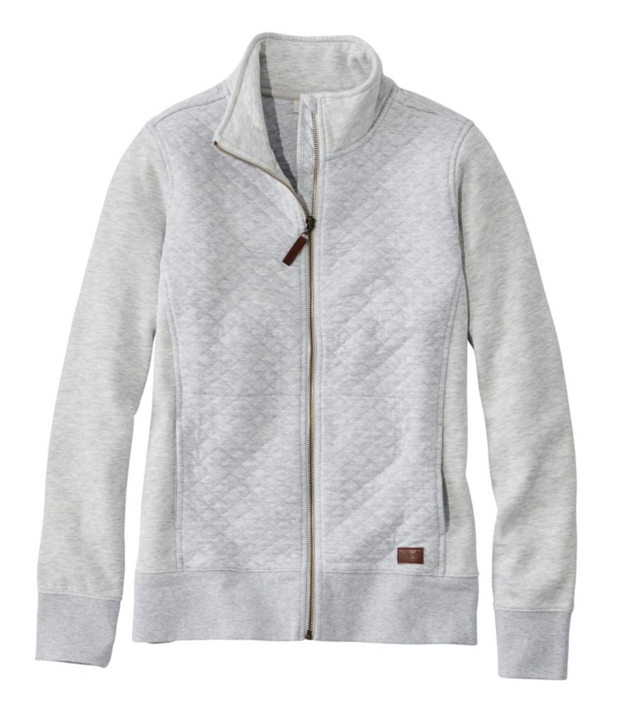 Women's Quilted Full-Zip Sweatshirt