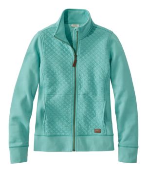 Women's Quilted Full-Zip Sweatshirt