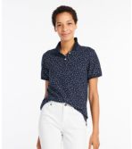 Women's Premium Double L Polo, Short-Sleeve, Relaxed Fit, Print